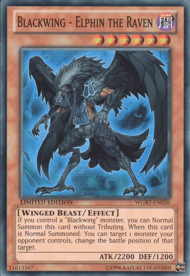 Blackwing - Elphin the Raven [WGRT-EN026] Super Rare - Josh's Cards