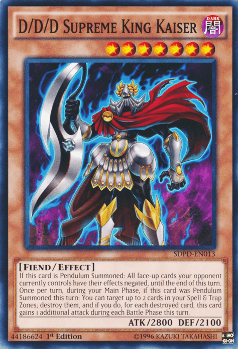 D/D/D Supreme King Kaiser [SDPD-EN013] Common - Josh's Cards