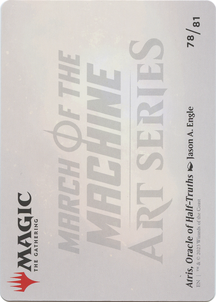 Atris, Oracle of Half-Truths // Atris, Oracle of Half-Truths (AMOM-078) - March of the Machine Art Series (Borderless)