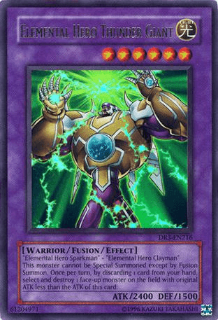 Elemental Hero Thunder Giant [DR3-EN216] Ultra Rare - Josh's Cards
