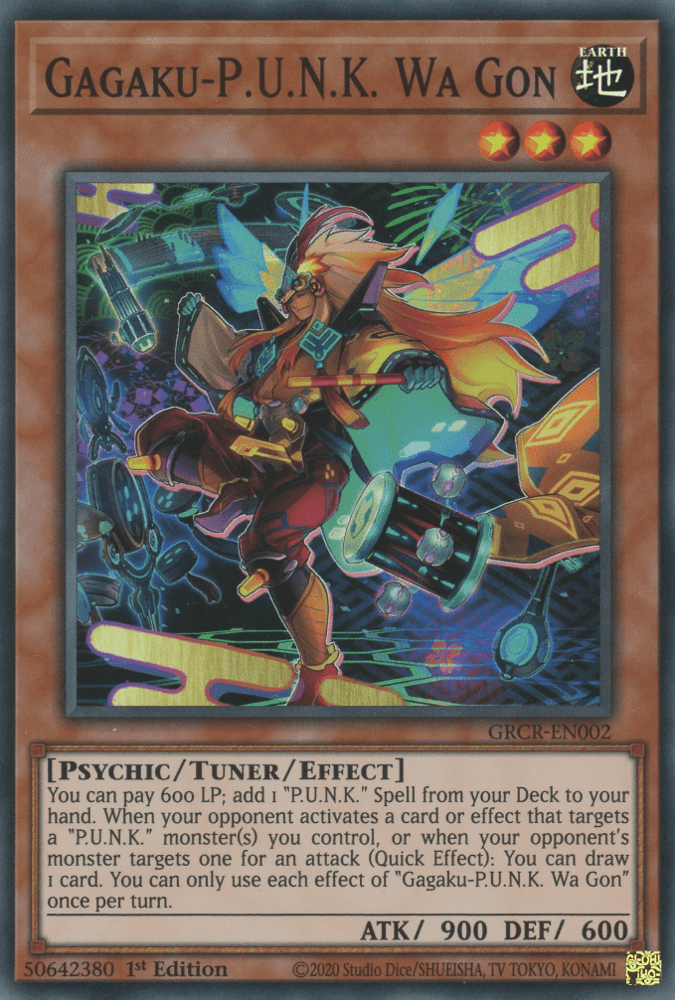 Gagaku-P.U.N.K. Wa Gon [GRCR-EN002] Super Rare - Josh's Cards