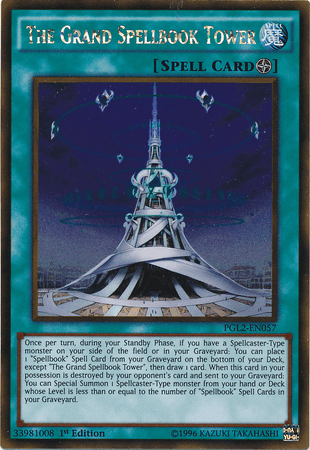 The Grand Spellbook Tower [PGL2-EN057] Gold Rare - Josh's Cards