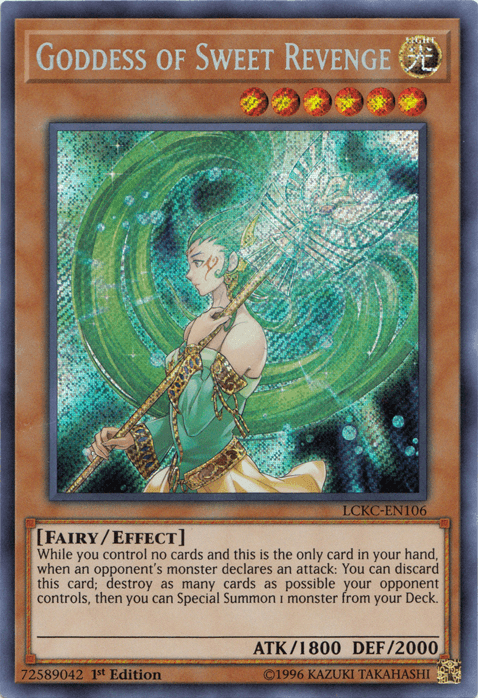 Goddess of Sweet Revenge [LCKC-EN106] Secret Rare - Josh's Cards