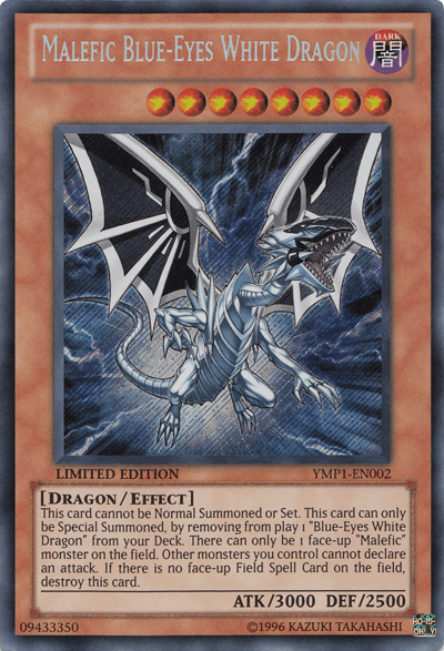 Malefic Blue-Eyes White Dragon [YMP1-EN002] Secret Rare - Josh's Cards