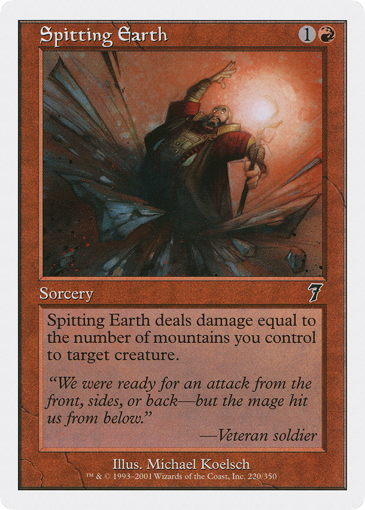 Spitting Earth [Seventh Edition] Foil
