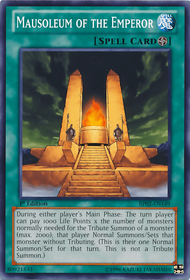 Mausoleum of the Emperor [BP02-EN149] Mosaic Rare - Josh's Cards