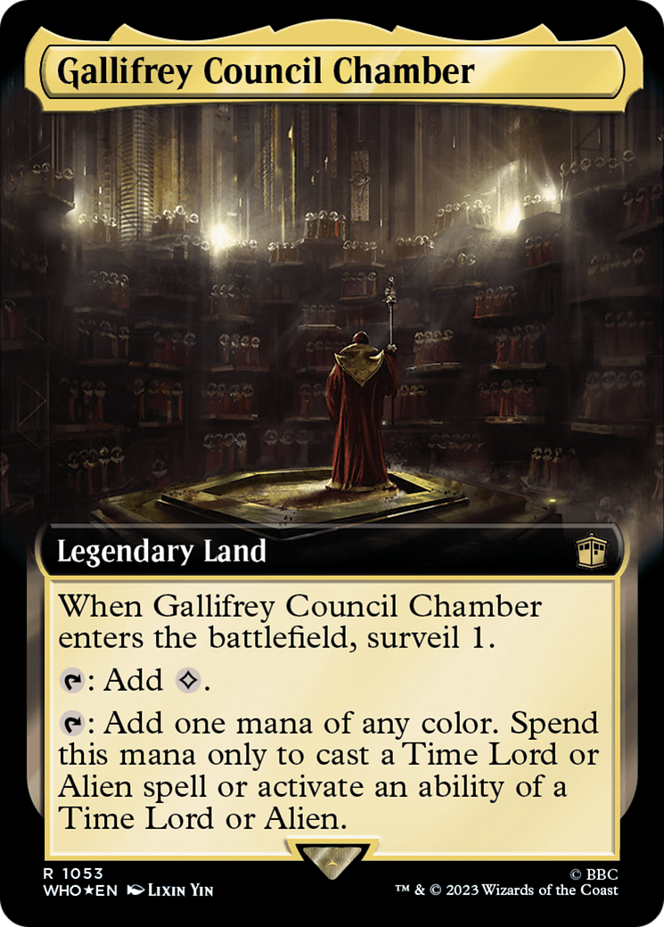 Gallifrey Council Chamber (WHO-1053) - Doctor Who: (Extended Art) Foil