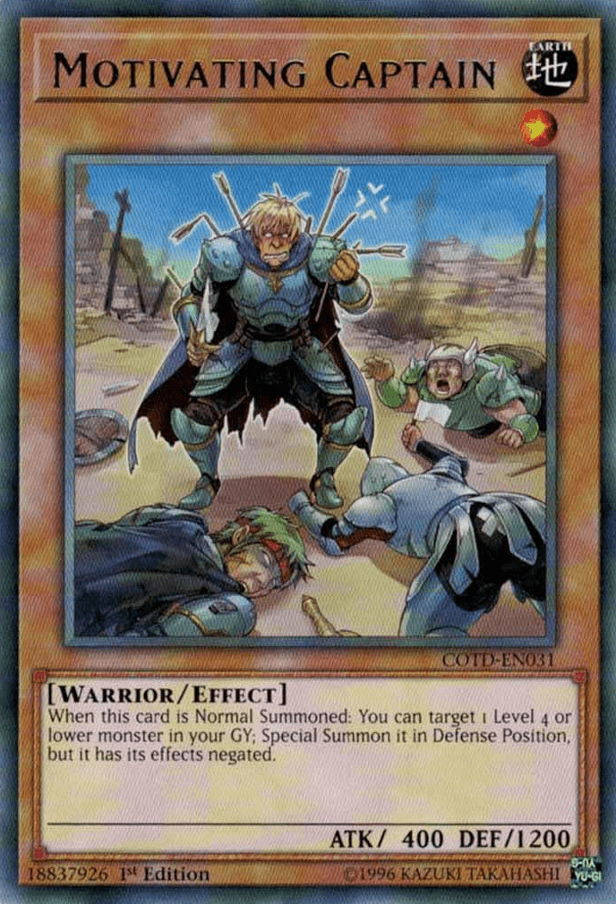 Motivating Captain [COTD-EN031] Rare - Josh's Cards
