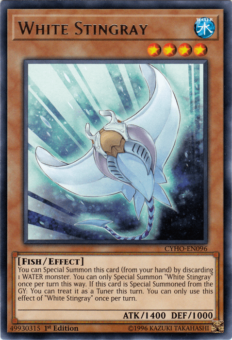 White Stingray [CYHO-EN096] Rare - Josh's Cards