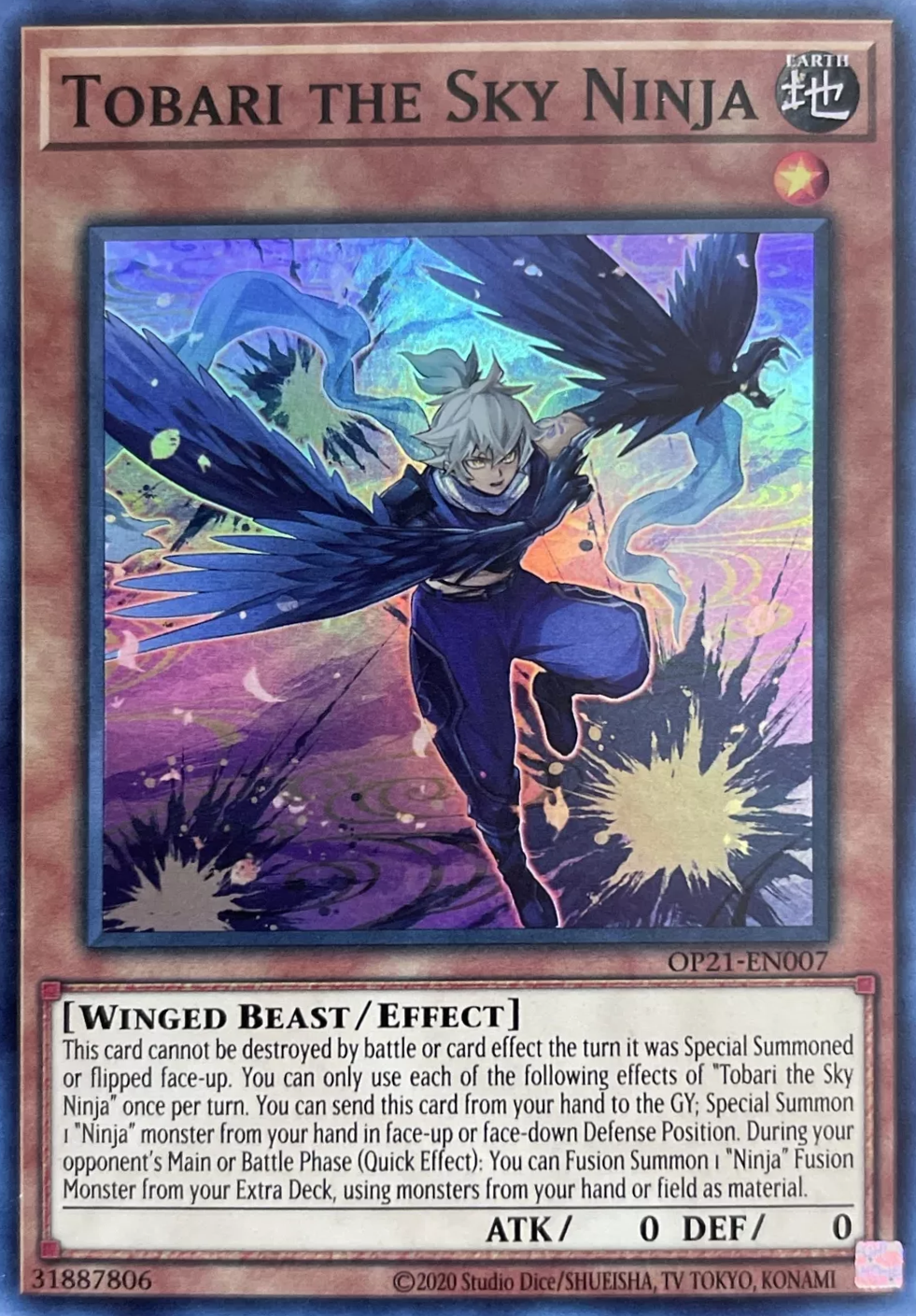 Tobari the Sky Ninja (OP21-EN007) - OTS Tournament Pack 21 Unlimited
