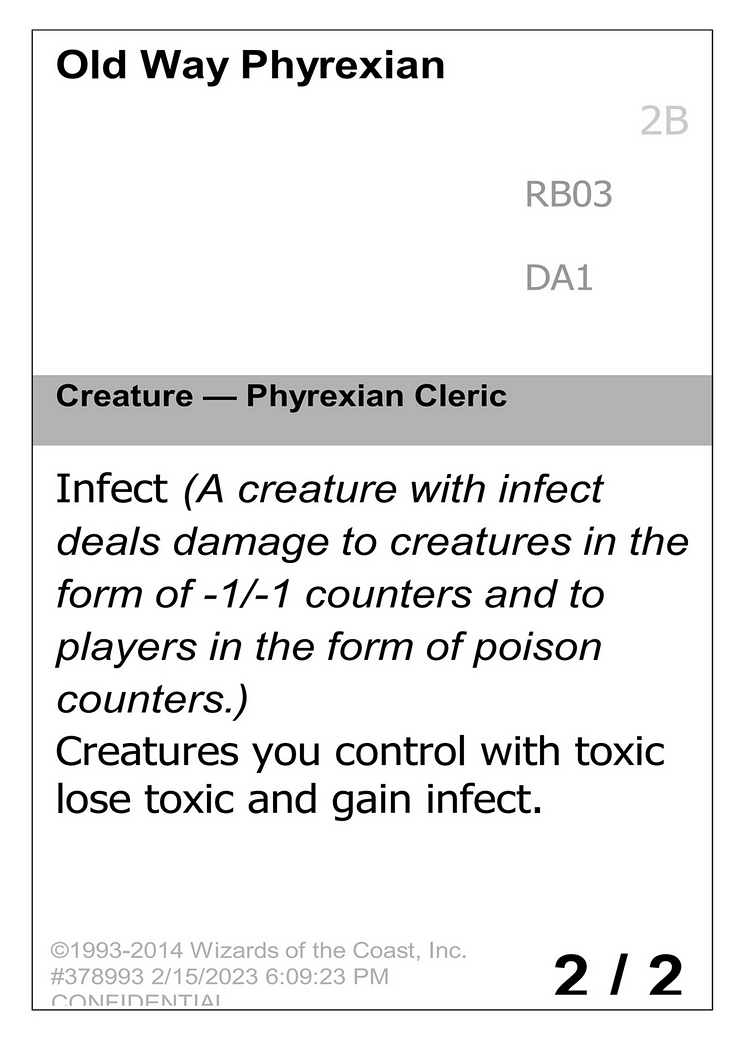 Old Way Phyrexian [Unknown Event]
