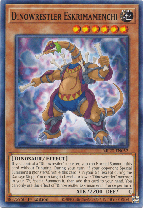 Dinowrestler Eskrimamenchi [MP20-EN052] Common - Josh's Cards