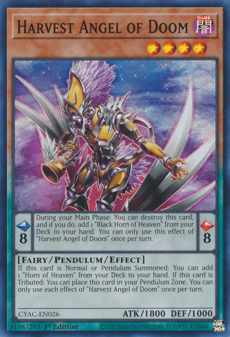 Harvest Angel of Doom [CYAC-EN026] Super Rare - Josh's Cards