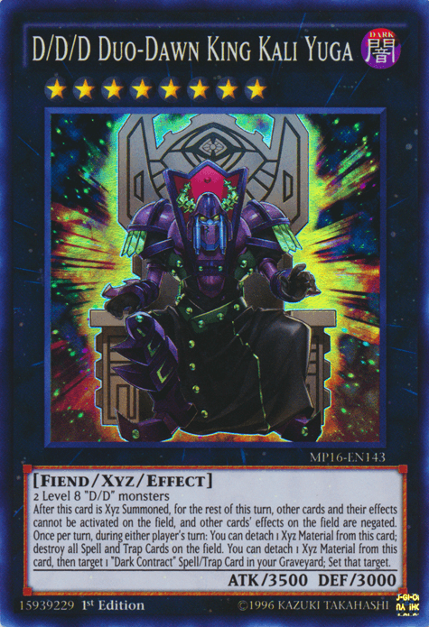 D/D/D Duo-Dawn King Kali Yuga [MP16-EN143] Super Rare - Josh's Cards