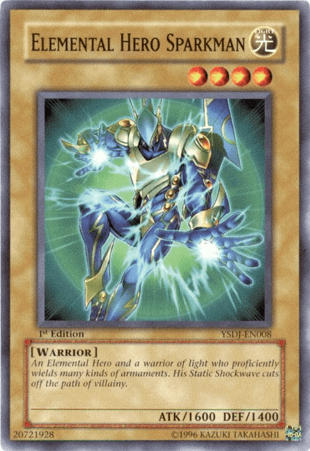 Elemental HERO Sparkman [YSDJ-EN008] Common - Josh's Cards