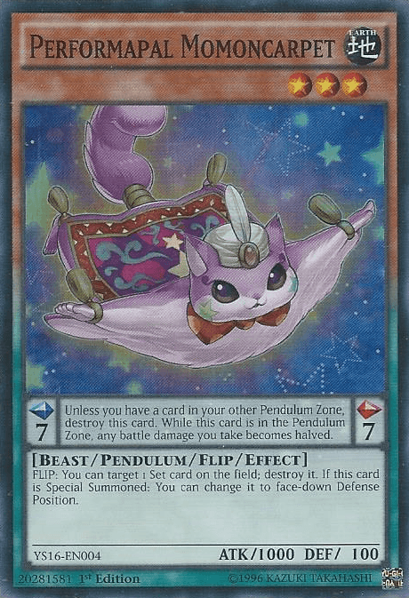 Performapal Momoncarpet [YS16-EN004] Super Rare - Josh's Cards