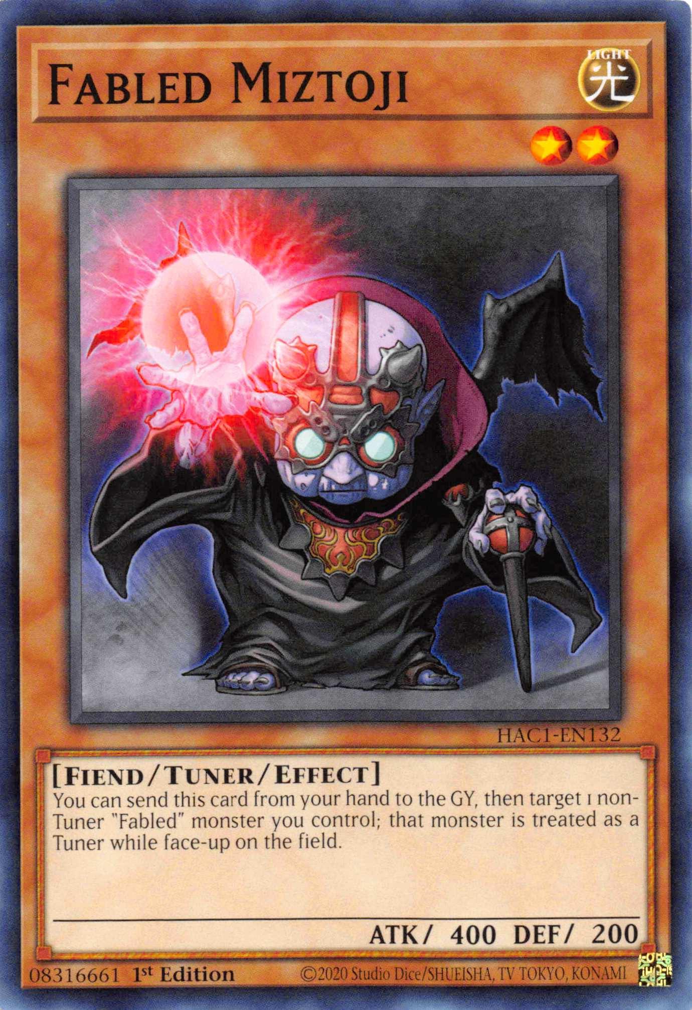 Fabled Miztoji (Duel Terminal) [HAC1-EN132] Parallel Rare - Josh's Cards