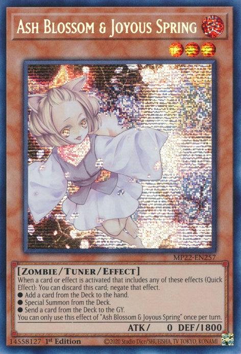 Ash Blossom & Joyous Spring [MP22-EN257] Prismatic Secret Rare - Josh's Cards
