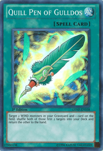 Quill Pen of Gulldos [GENF-EN058] Super Rare - Josh's Cards