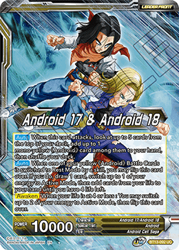 Android 17 & Android 18 // Android 17 & Android 18, Harbingers of Calamity (Uncommon) (BT13-092) [Supreme Rivalry] Parallel Foil
