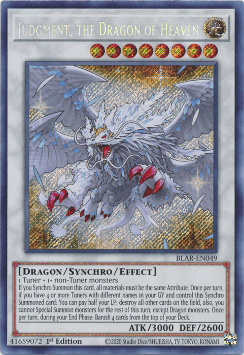 Judgment, the Dragon of Heaven [BLAR-EN049] Secret Rare - Josh's Cards