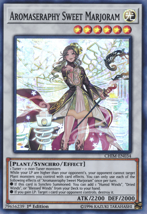 Aromaseraphy Sweet Marjoram [CHIM-EN034] Super Rare - Josh's Cards