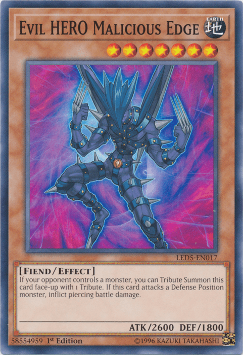 Evil Hero Malicious Edge [LED5-EN017] Common - Josh's Cards