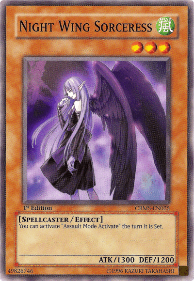Night Wing Sorceress [CRMS-EN025] Common - Josh's Cards