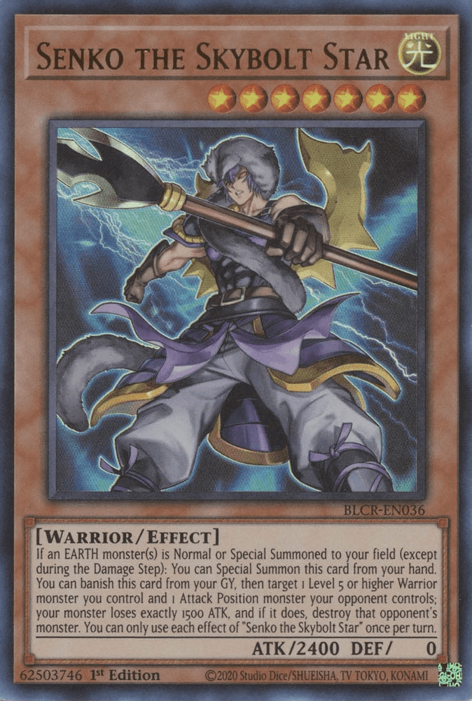 Senko the Skybolt Star [BLCR-EN036] Ultra Rare - Josh's Cards
