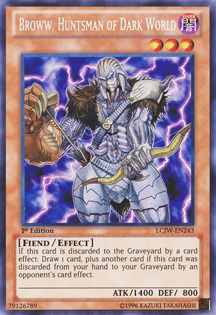 Broww, Huntsman of Dark World [LCJW-EN243] Secret Rare - Josh's Cards