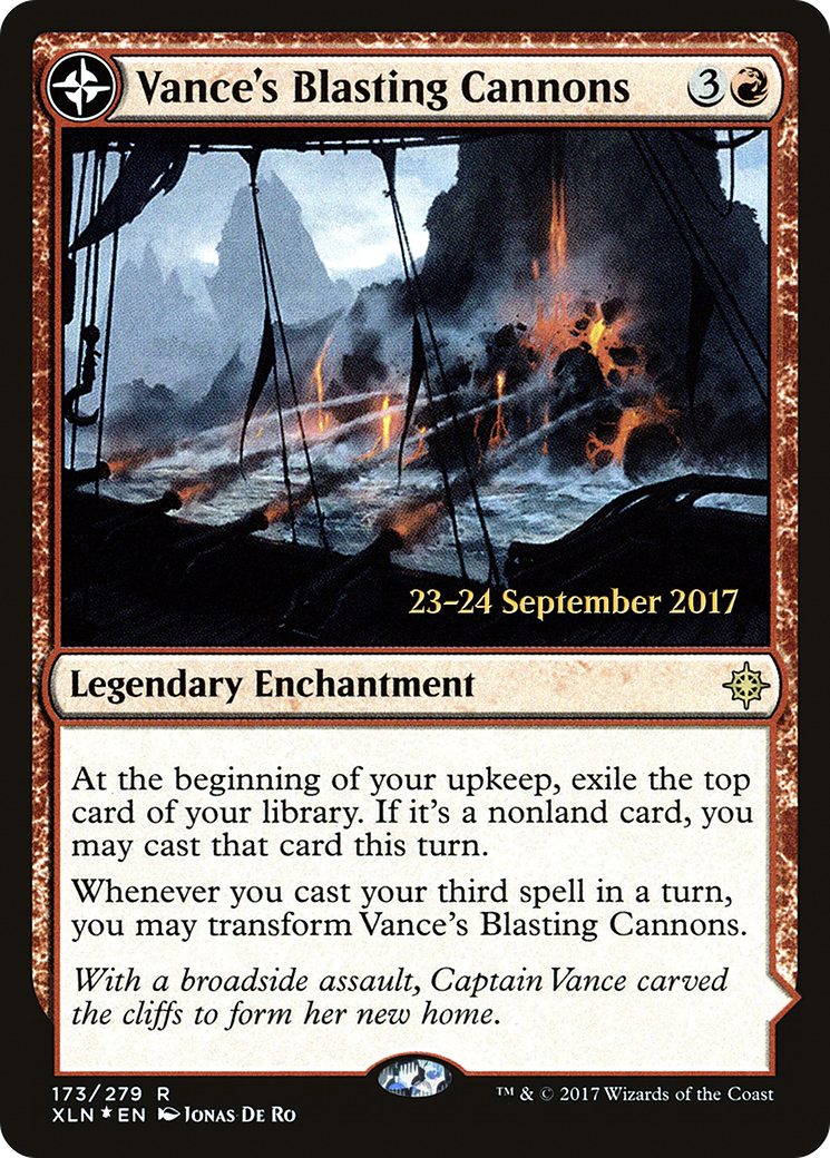 Vance's Blasting Cannons // Spitfire Bastion (PRE-173S) - Ixalan Promos: (compasslanddfc) Foil