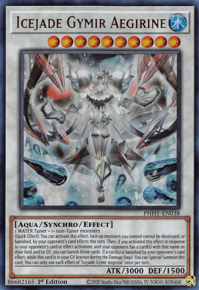 Icejade Gymir Aegirine [PHHY-EN038] Ultra Rare - Josh's Cards