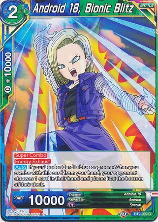 Android 18, Bionic Blitz (BT9-099) [Universal Onslaught] Parallel Foil