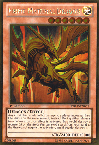 Prime Material Dragon [PGLD-EN065] Gold Rare - Josh's Cards