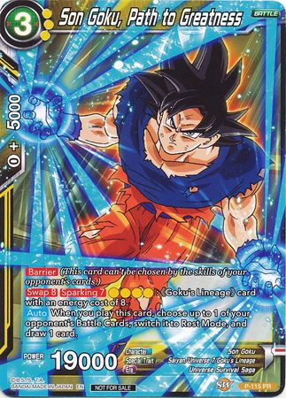 Son Goku, Path to Greatness (Power Booster) (P-115) [Promotion Cards] Parallel Foil