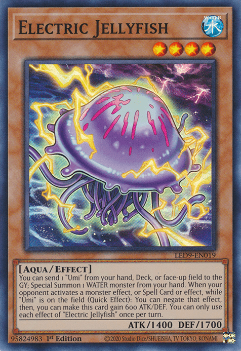 Electric Jellyfish [LED9-EN019] Super Rare - Josh's Cards