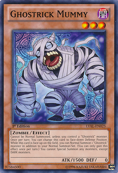 Ghostrick Mummy [LVAL-EN025] Common - Josh's Cards