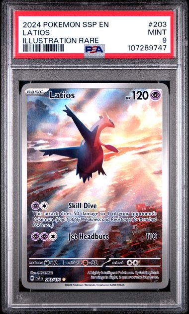 Latios Surging Sparks 203/191 PSA 9