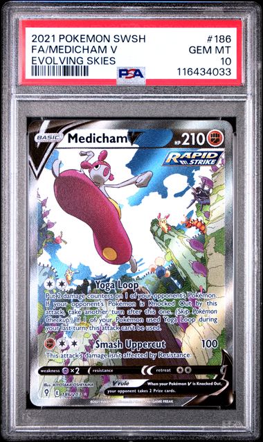Medicham V Evolving Skies 186/203 PSA 10