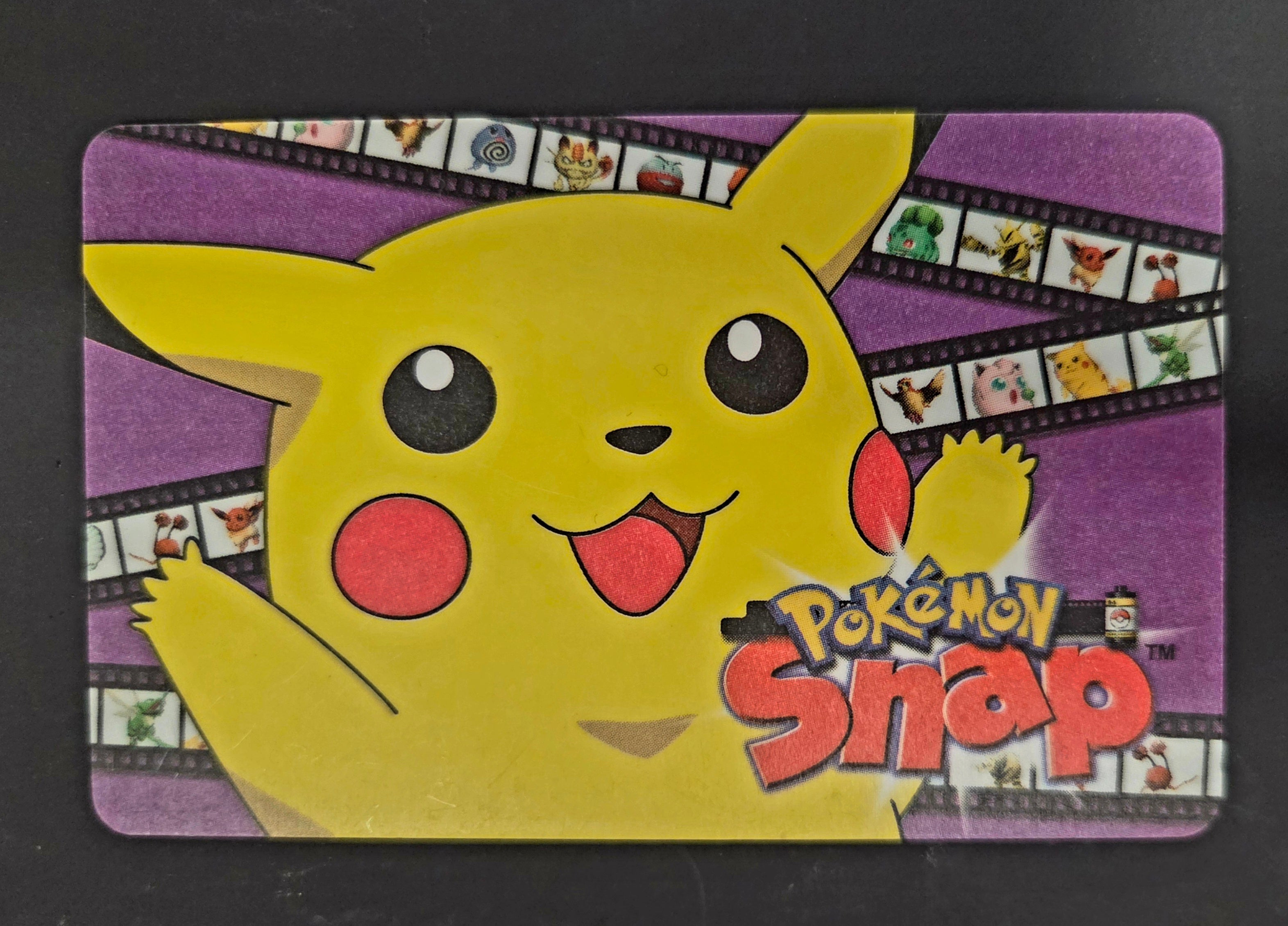 Pokemon Snap 1999 Blockbuster Video Smart Card - Pikachu
