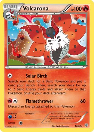 Volcarona 017/98 - XY  Ancient Origins Reverse Holofoil
