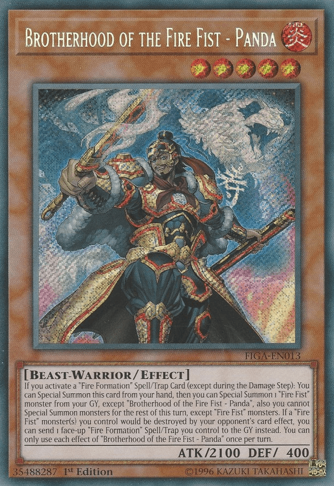 Brotherhood of the Fire Fist - Panda [FIGA-EN013] Secret Rare - Josh's Cards