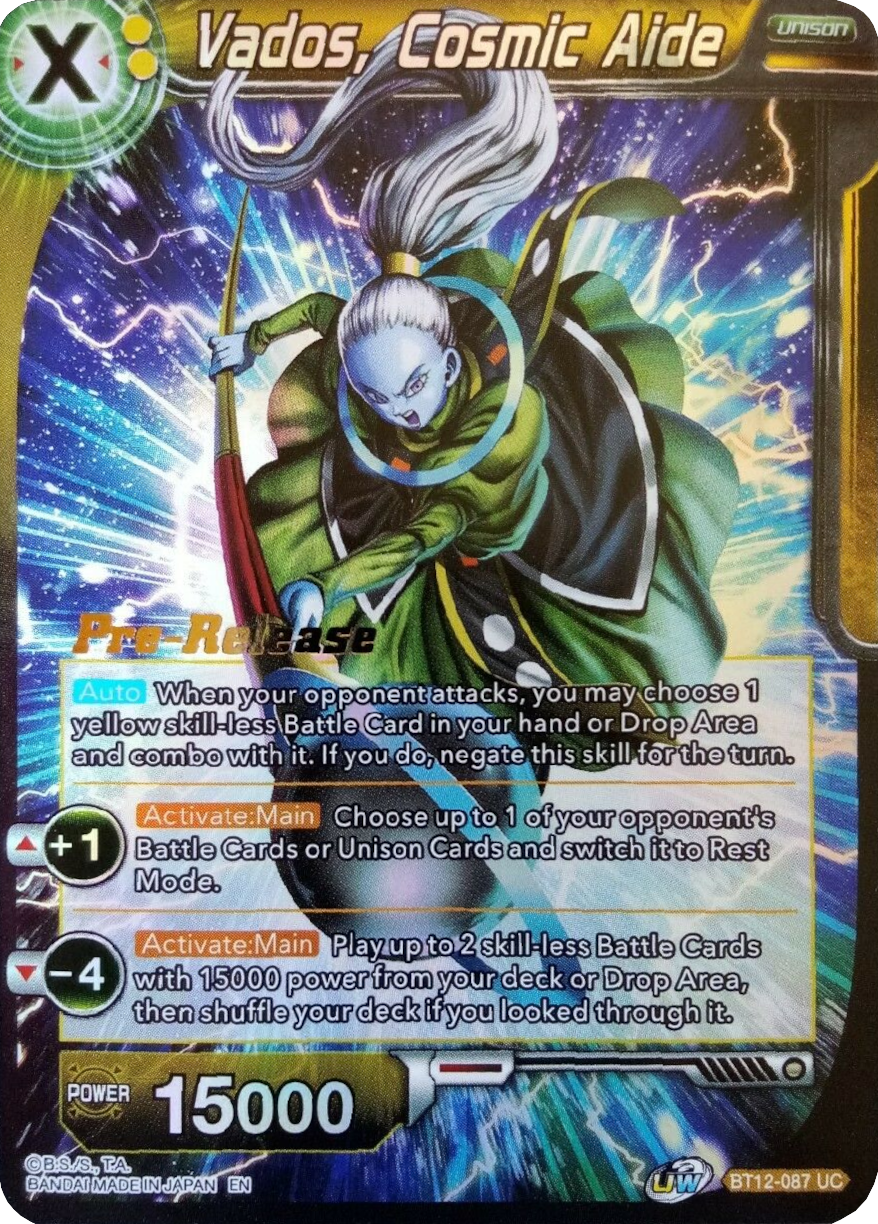 Vados, Cosmic Aide (BT12-087) [Vicious Rejuvenation Prerelease Promos] Parallel Foil
