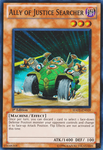 Ally of Justice Searcher [HA02-EN019] Super Rare - Josh's Cards