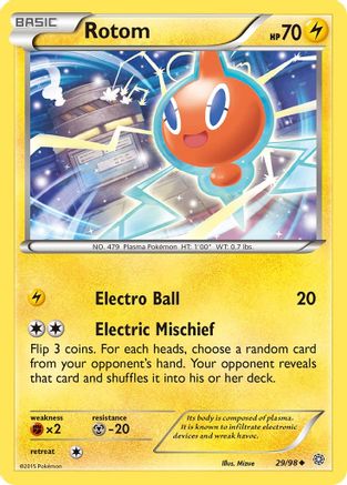 Rotom 029/98 - XY  Ancient Origins Reverse Holofoil