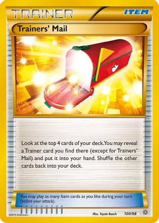 Pokemon:Trainers' Mail Ancient Origins 100/98 - Light Play