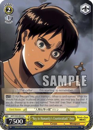 "Key to Humanity's Counterattack" Eren (AOT/S35-E013 U) - Attack on Titan