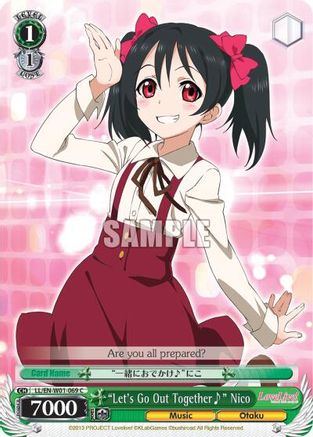"Let's Go Out Together~" Nico (LL/EN-W01-069 C) - Love Live! DX