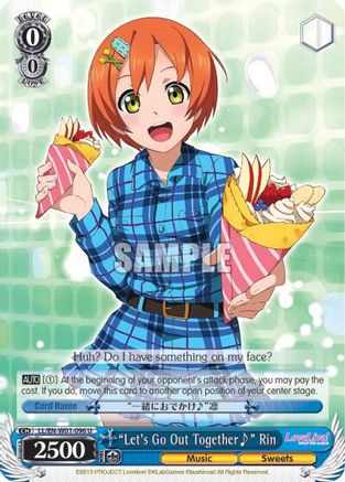 "Let's Go Out Together~" Rin (LL/EN-W01-096 U) - Love Live! DX