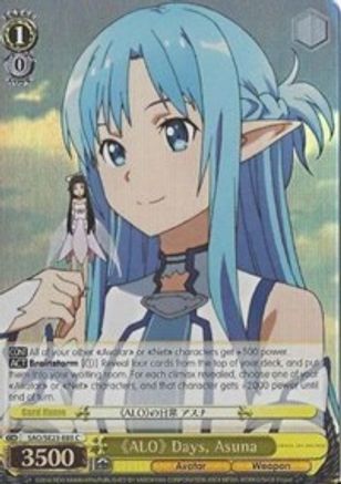 "ALO" Days, Asuna (Parallel Foil) (SAO/SE23-E03 C) - Sword Art Online II